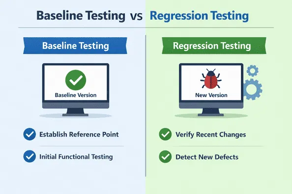 Baseline Testing vs Regression Testing: Where Each Fits in Modern QA