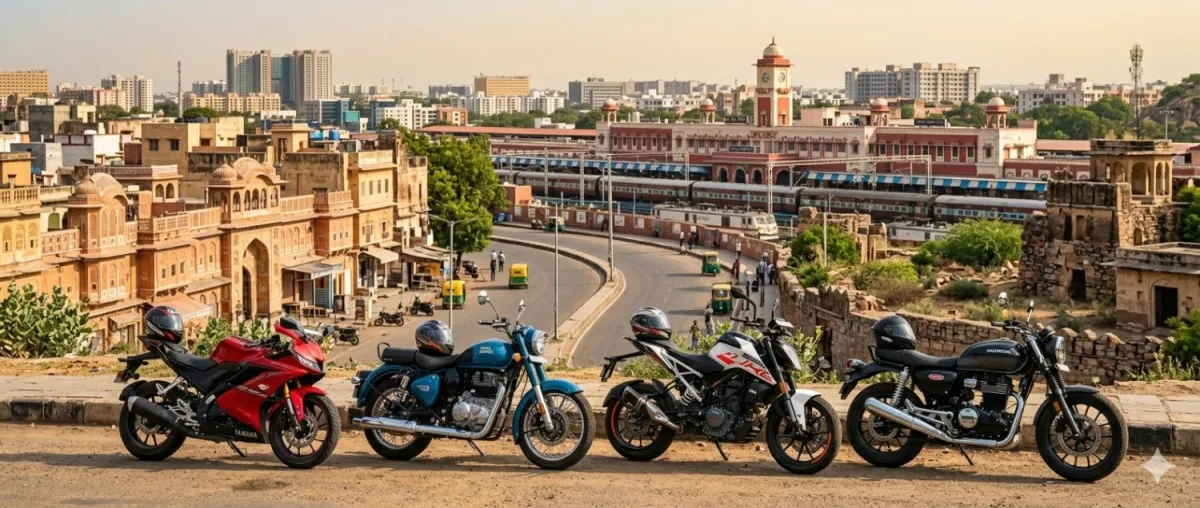 Full Guidance on Bike Rent in Jaipur near Railway Station