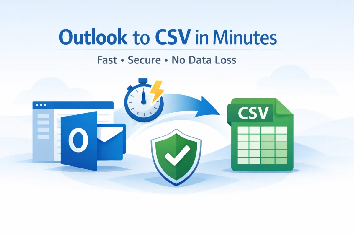 Convert Outlook to CSV File - Complete Setup Including OST & PST