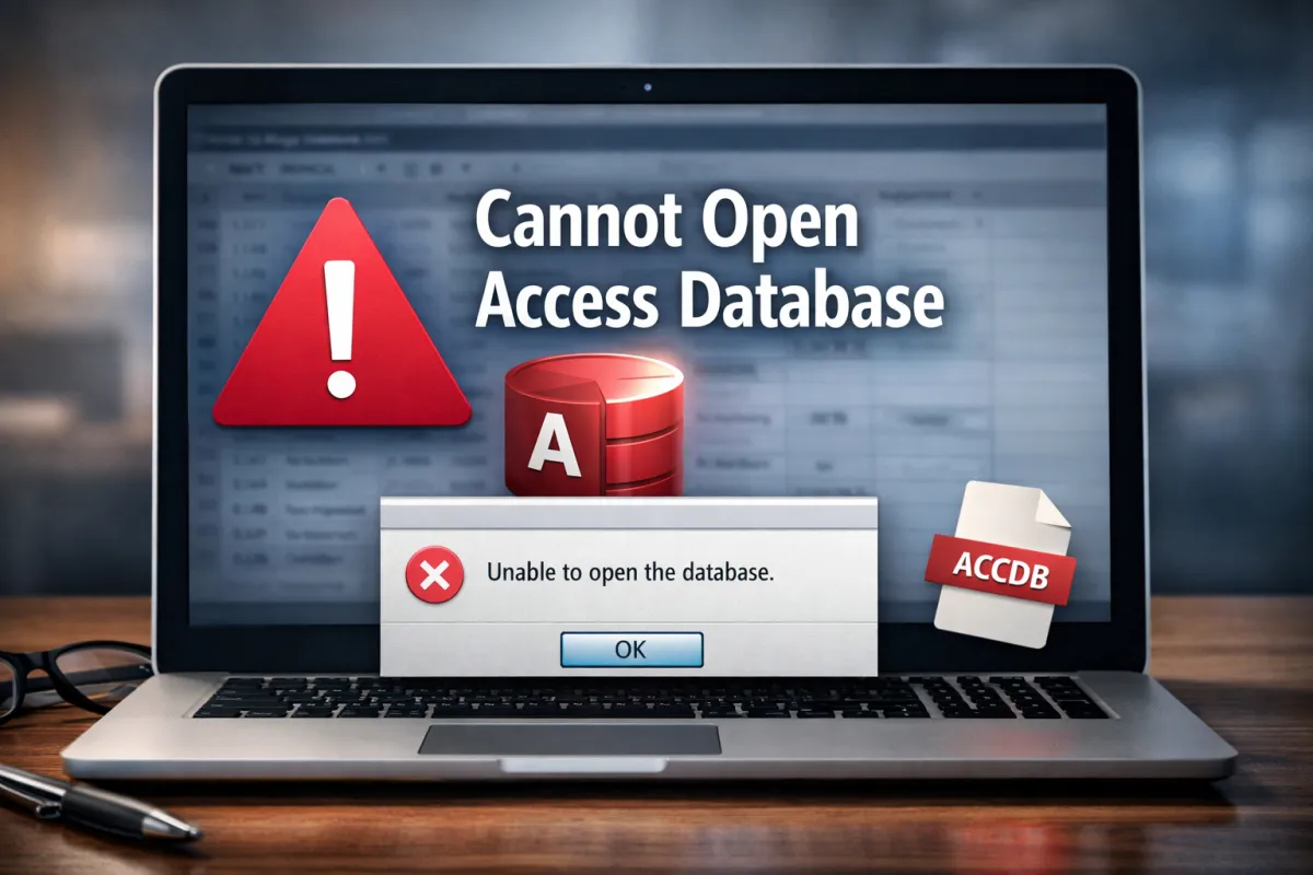 Cannot Open Access Database - Quick Fixes