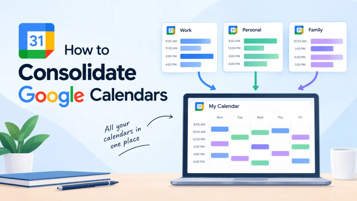 How to Consolidate Google Calendars?