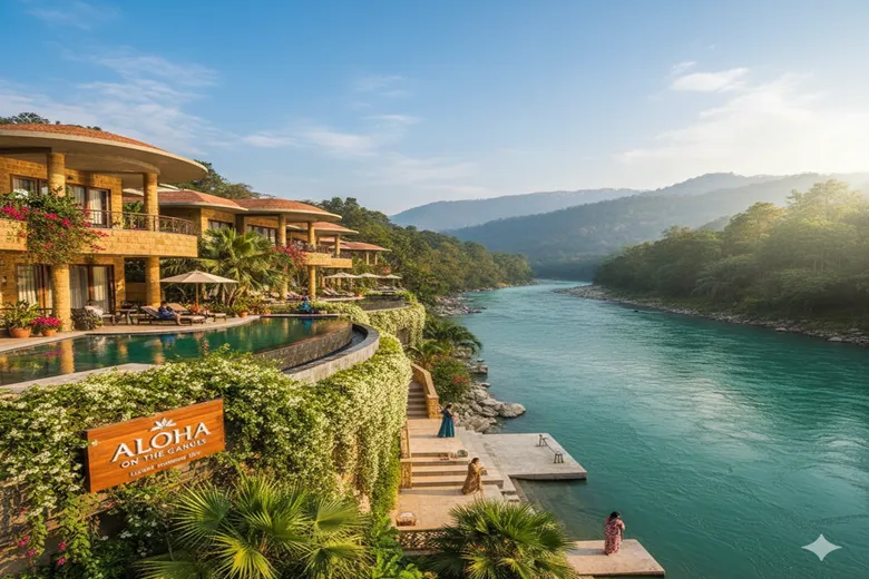 Aloha on the Ganges Rishikesh: Luxury Riverside Stay with Stunning Ganga Views
