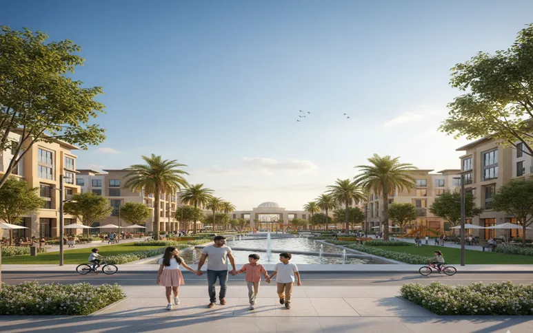 Can i move with my family in Town Square Dubai community?