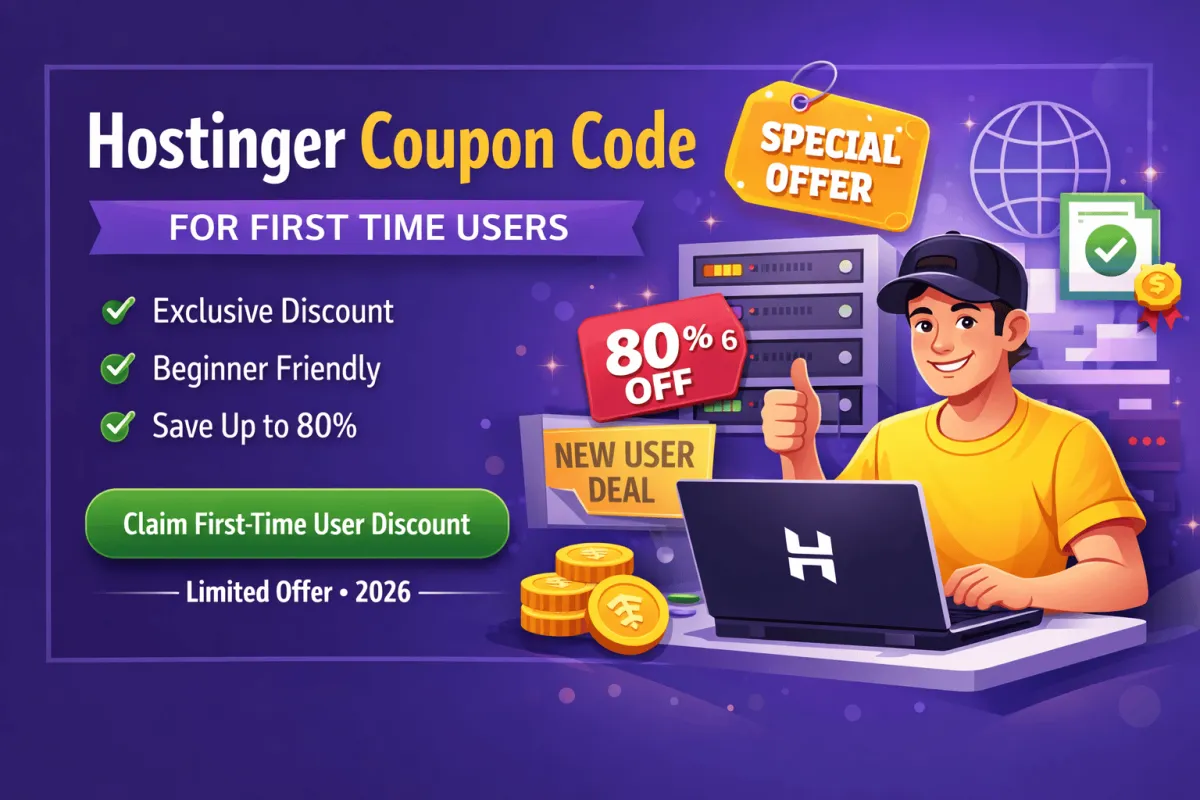 Hostinger Coupon Code 2026 – Get Up to 80% OFF on Web Hosting