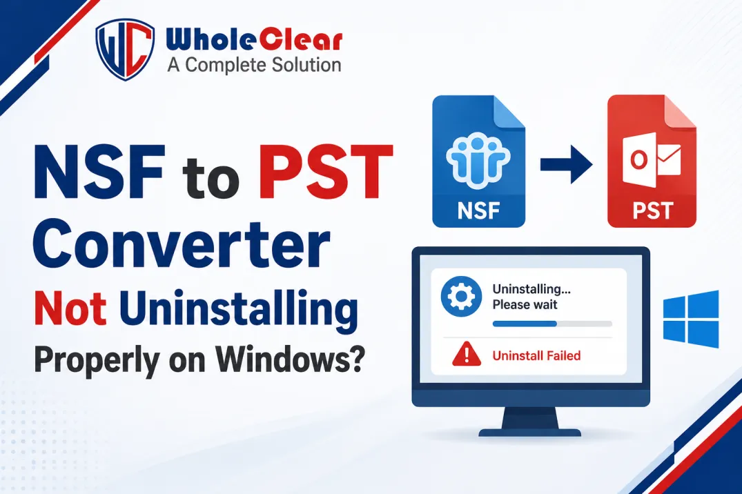 NSF to PST Converter Not Uninstalling Properly on Windows?