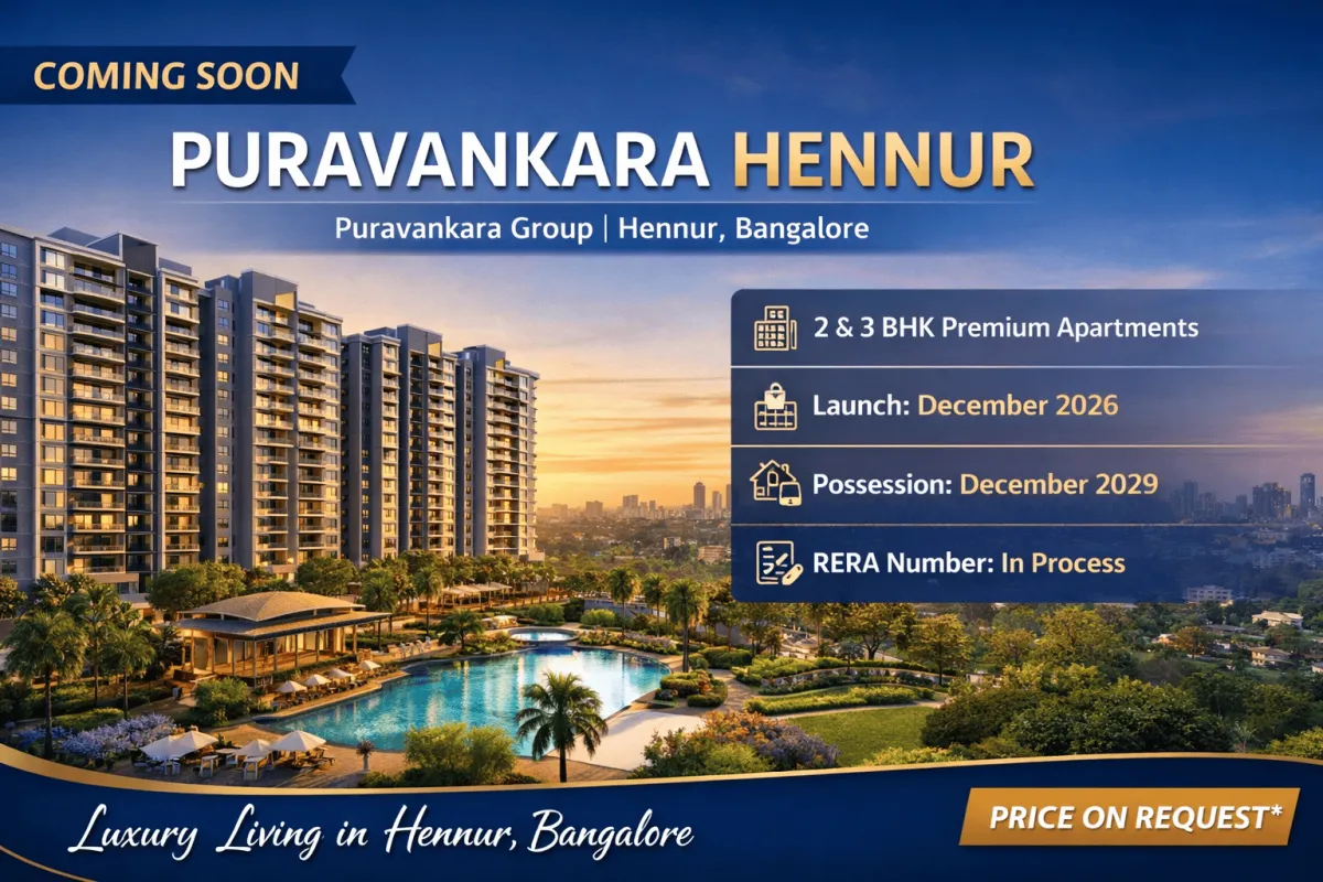 Puravankara Spacious Family Apartments with Modern Amenities in Hennu