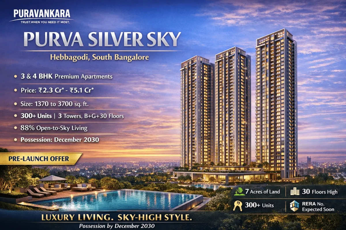 Your Premium Address Awaits: Puravankara's Newest Hebbagodi Project