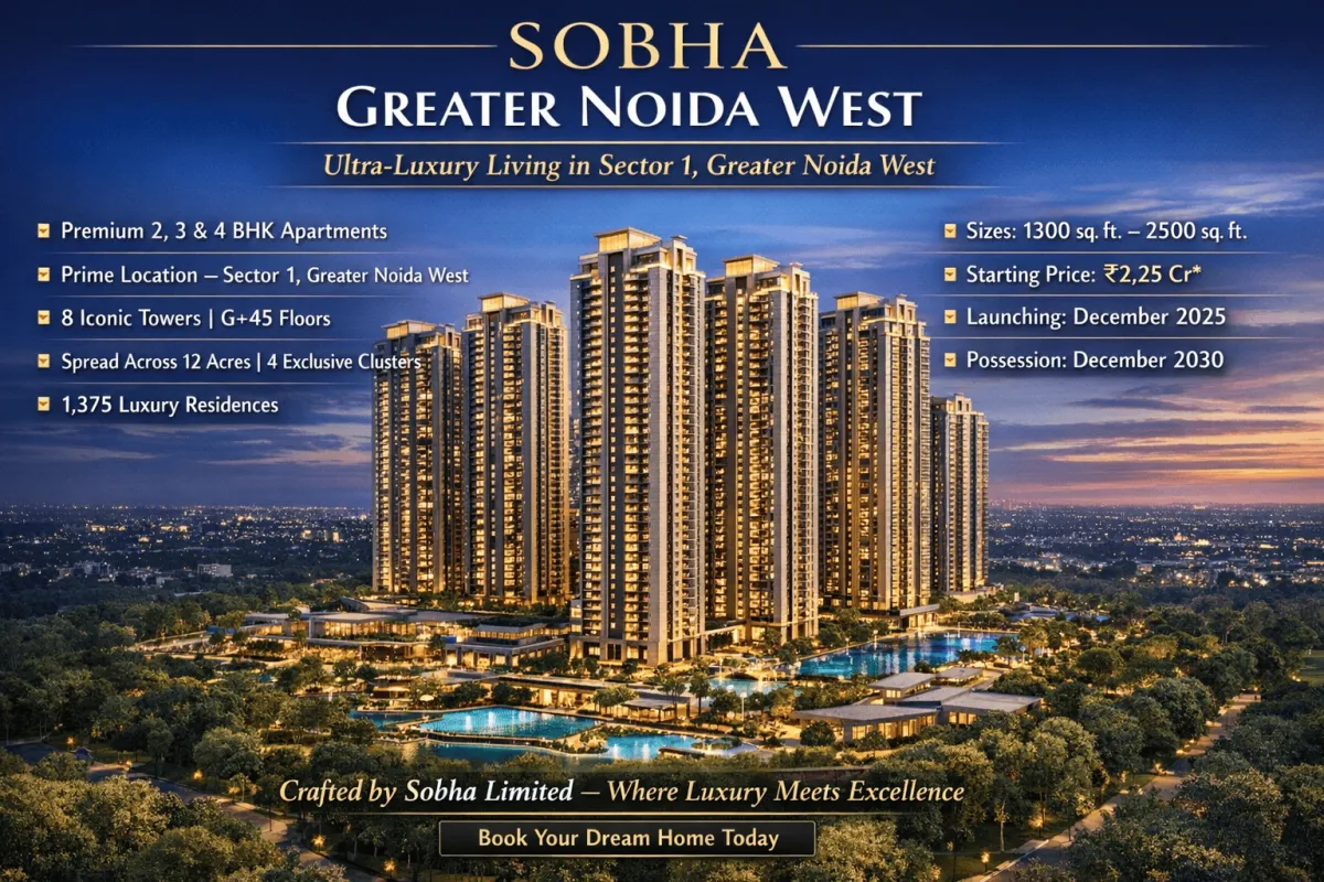 Sobha Upcoming Project – 8 Towers, 4 Clusters at Sobha Greater Noida West