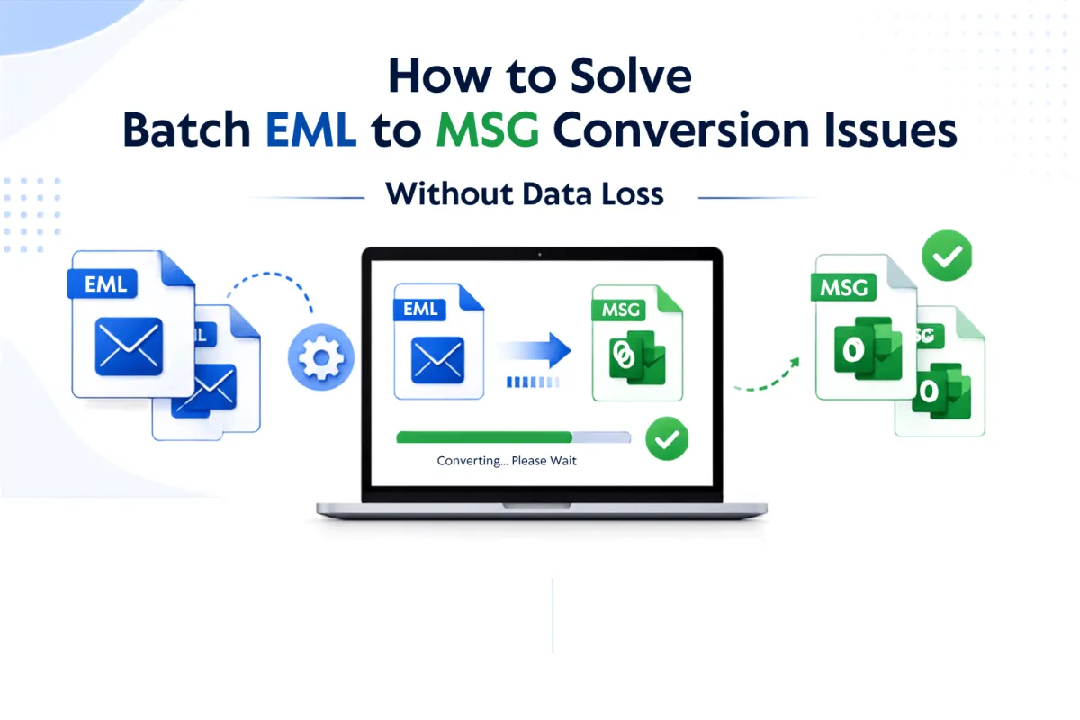How to Solve Batch EML to MSG Conversion Issues Without Data Loss