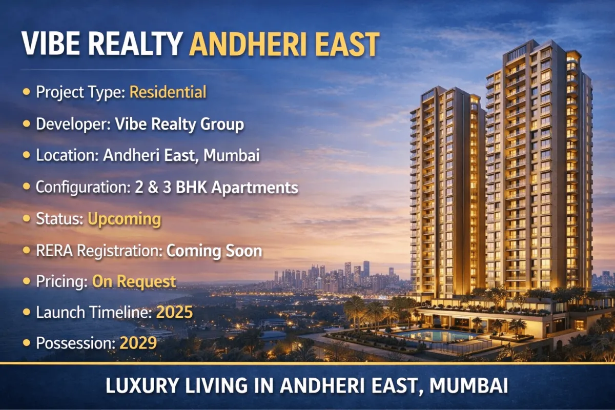 Premium Apartments in Andheri East Offering Smart Layouts and Urban Comfort By Vibe Realty