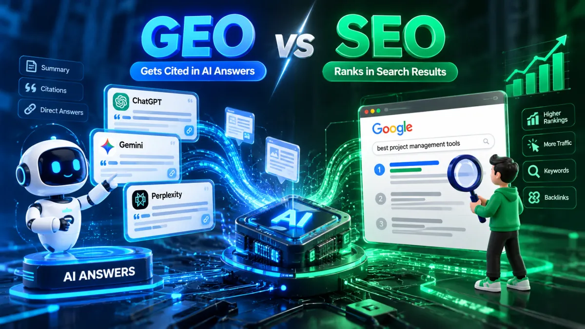 GEO vs SEO: The Real Difference in AI Search