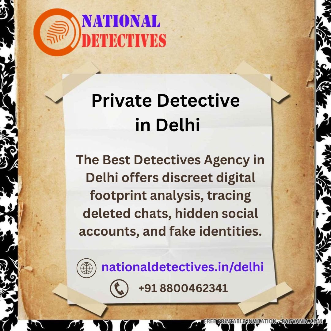 Choose Best Detectives Agency in Delhi for Legal Investigation Help