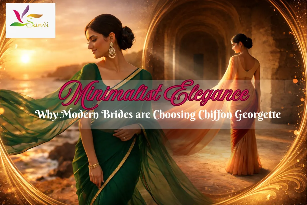 Minimalist Elegance: Why Modern Brides are Choosing Chiffon Georgette