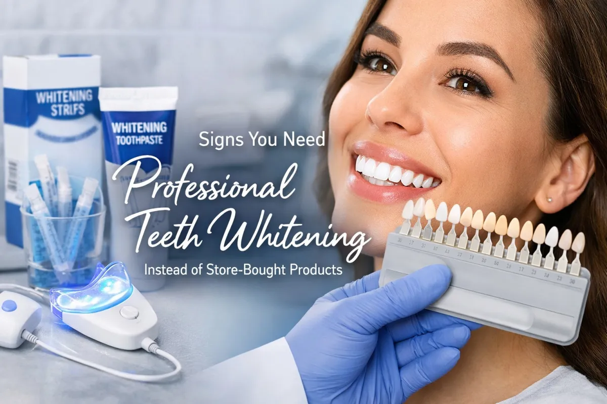 Signs You Need Professional Teeth Whitening Instead of Store-Bought Products